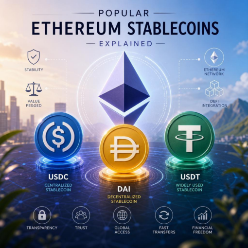 Popular ethereum stablecoins explained: usdc, dai, and usdt