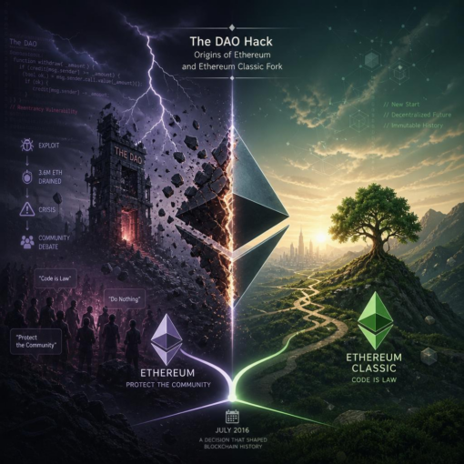 The dao hack: origins of ethereum and ethereum classic fork