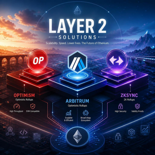 Examples of layer 2 solutions: optimism, arbitrum & zksync