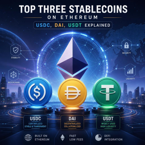 Top three stablecoins on ethereum: usdc, dai, usdt explained