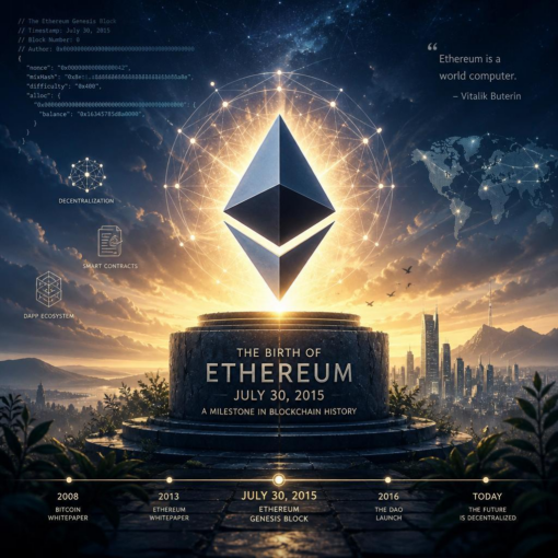 The birth of ethereum: july 30, 2015 – a milestone in blockchain history